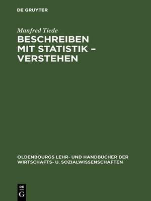 cover image of Beschreiben mit Statistik – Verstehen